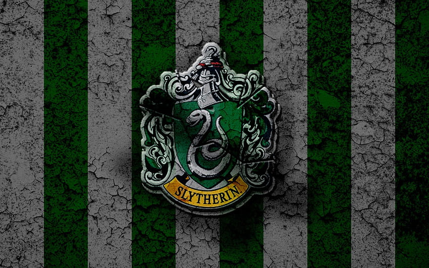 Slytherin Crest, Slytherin Logo HD wallpaper