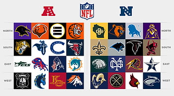 Halloween-themed logos for all 32 NFL teams