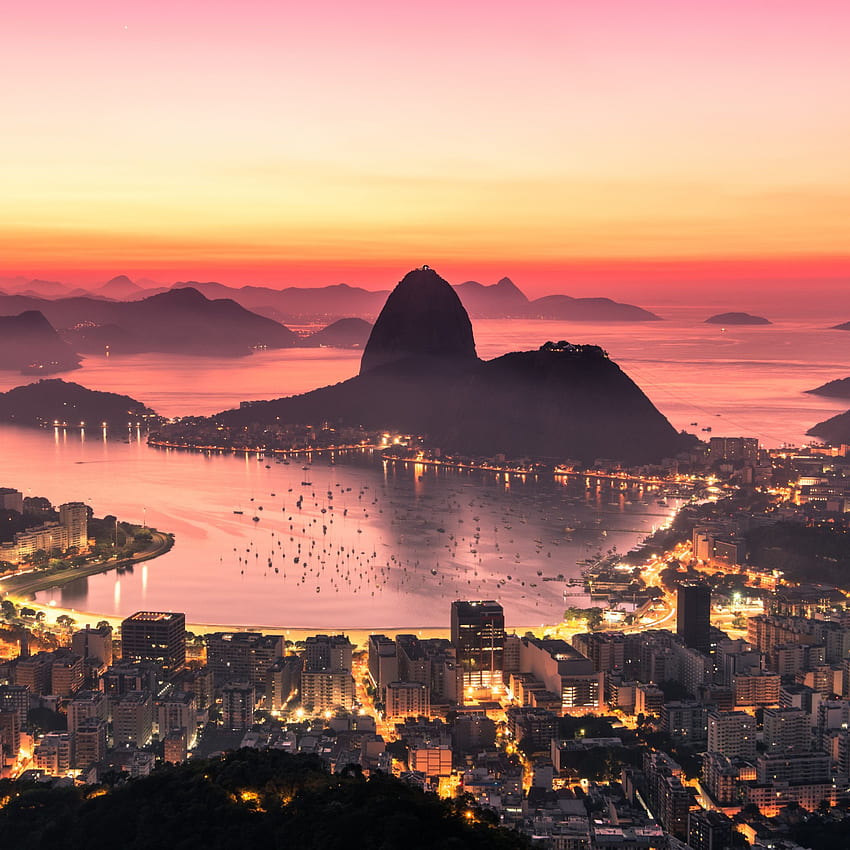 Rio De Janeiro Sunrise iPad Pro Retina Display, Rio De Janerio HD phone ...