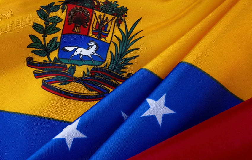 stars, flag, coat of arms, stars, Venezuela, fon HD wallpaper