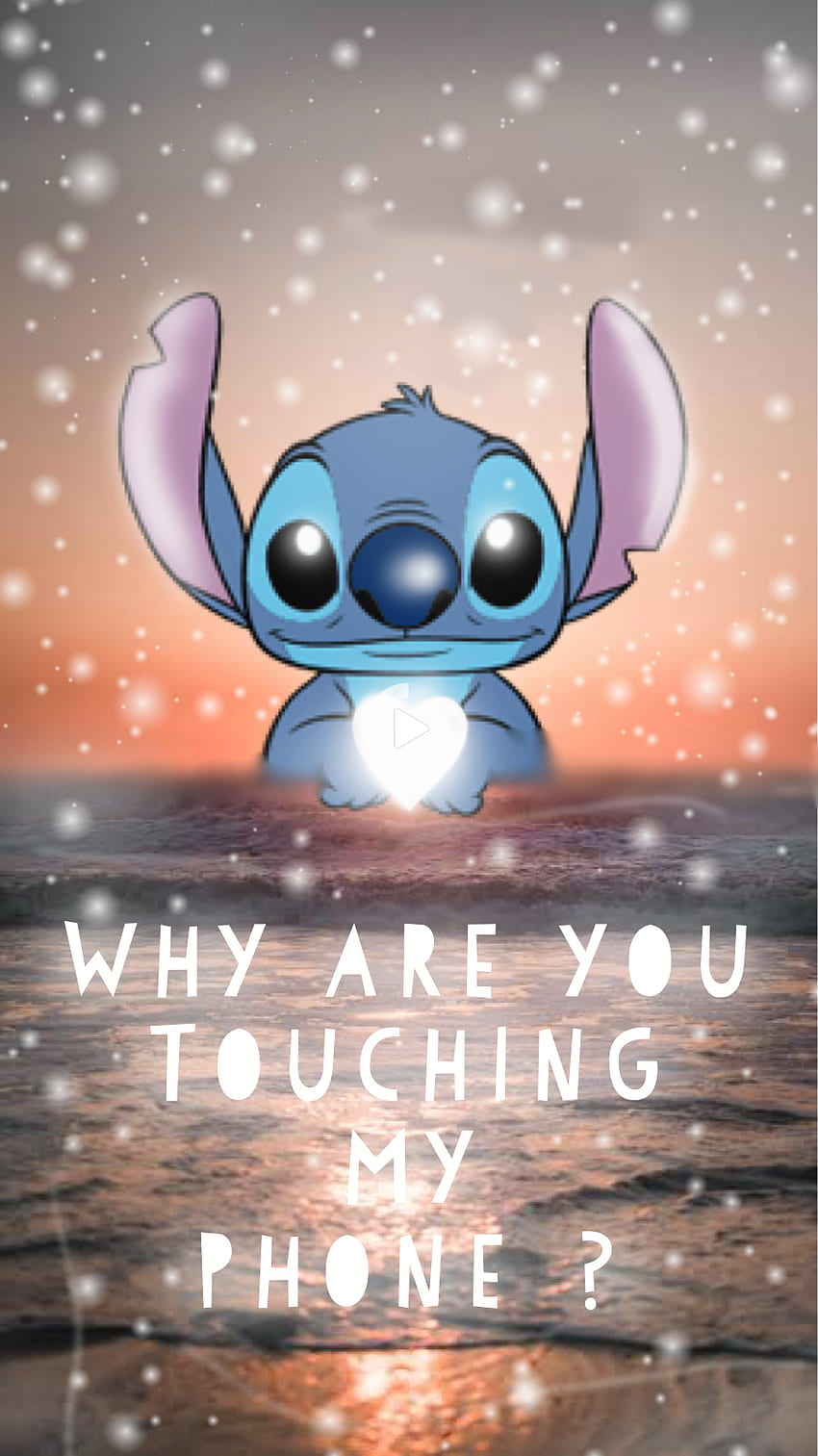 Stitch phone, facial expression, vision care HD phone wallpaper