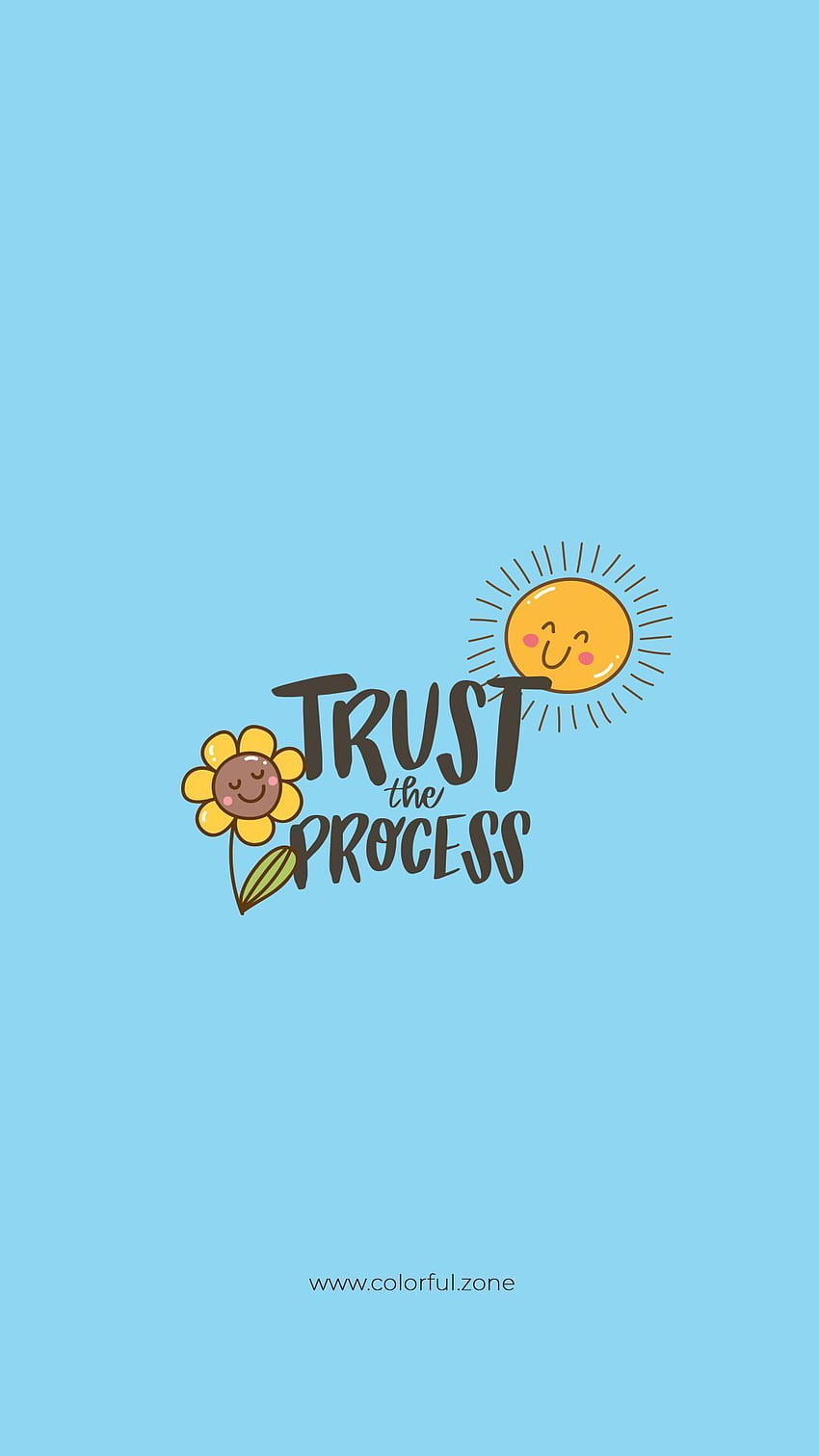 Trust The Process HD phone wallpaper