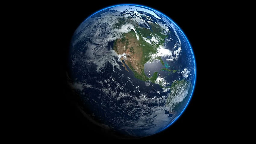 Wirujący globus, ziemski dzień i noc Tapeta HD
