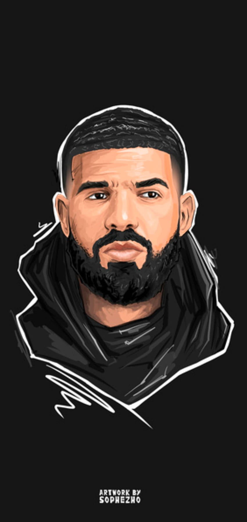 Drake: Най-доброто от Drake (2020), Art Drake HD тапет за телефон