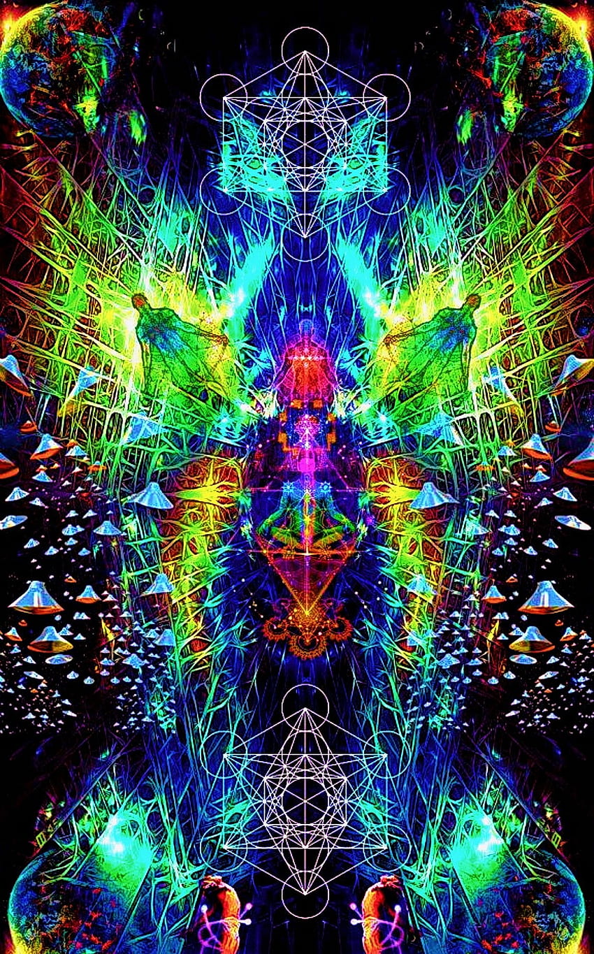 Morgen di Geo Suci. Seni geometri suci, lukisan trippy, seni psychedelic, psychedelic geometris wallpaper ponsel HD