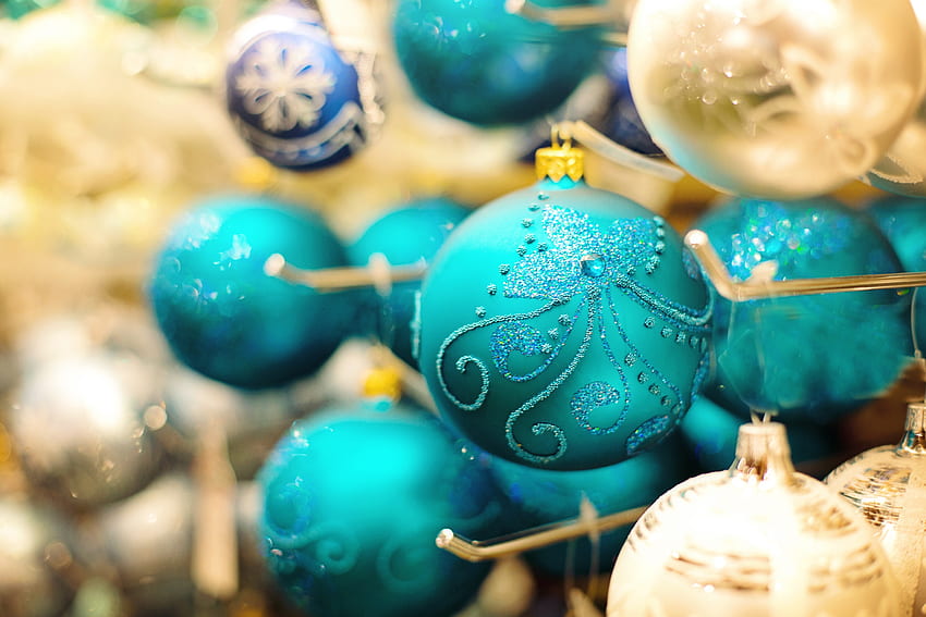 Vacanze, Capodanno, Motivi, Natale, Decorazioni natalizie, Palline Sfondo HD