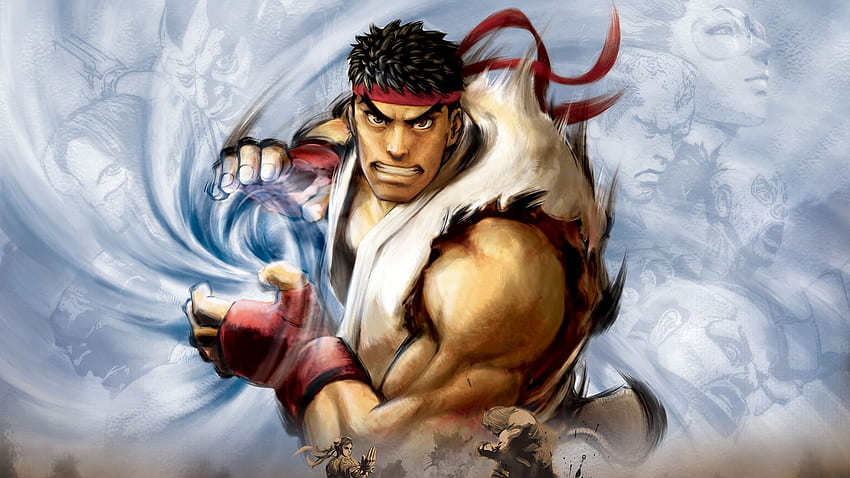 Video Game Ryu Street Fighter IV Segar Baru, Street Fighter 4 Wallpaper HD