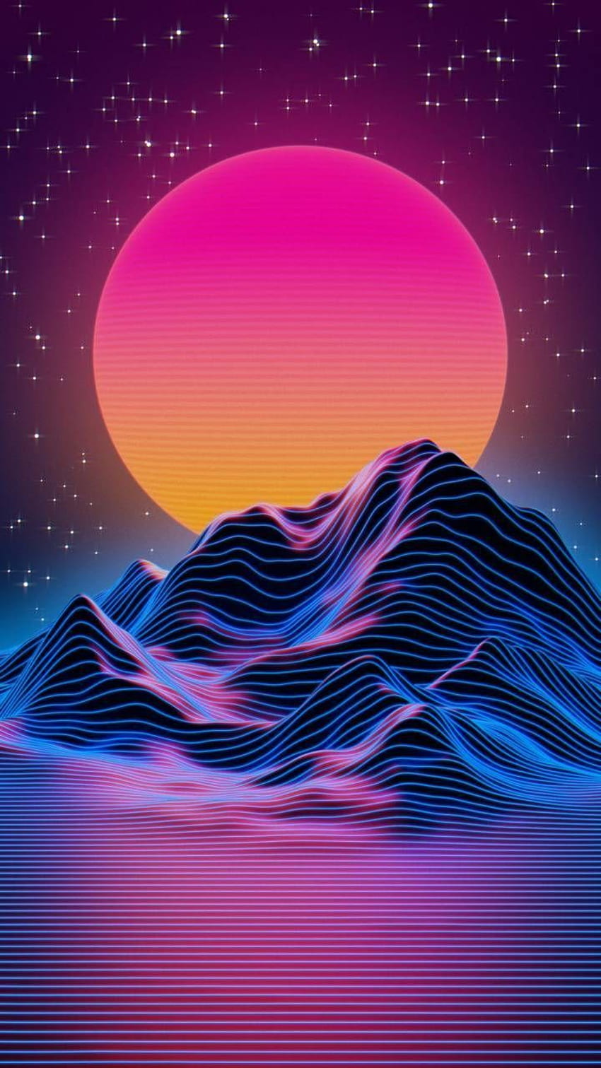 All Synthwave retro and retrowave style of arts HD phone wallpaper