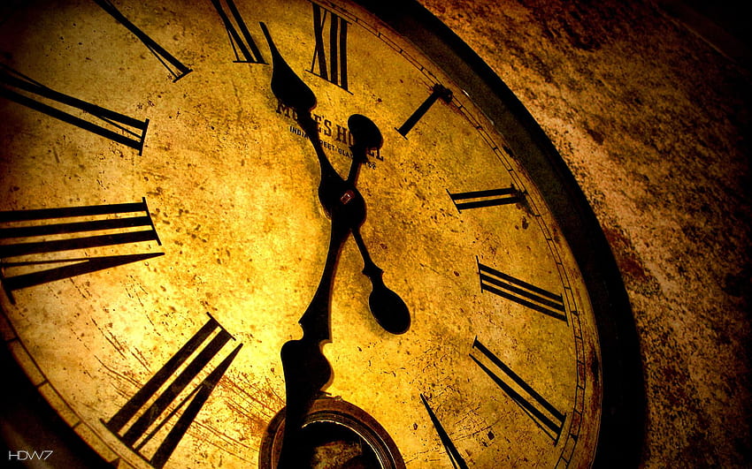 тайната на стария часовник. галерия, Vintage Clock HD тапет