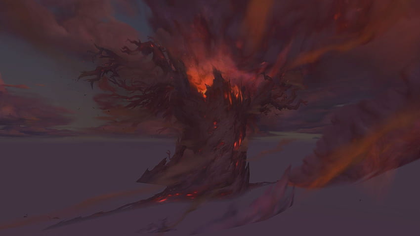 Burning of Teldrassil: Refugees Arrive to Stormwind. Teldrassil Aflame HD wallpaper
