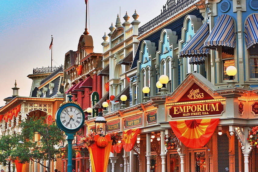 Main Street USA Magic Kingdom, Walt Disney World HD wallpaper