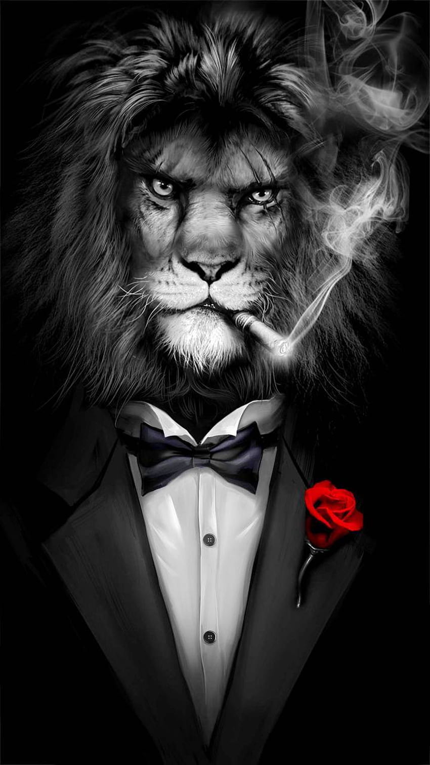Lion, Lion Hipster HD phone wallpaper