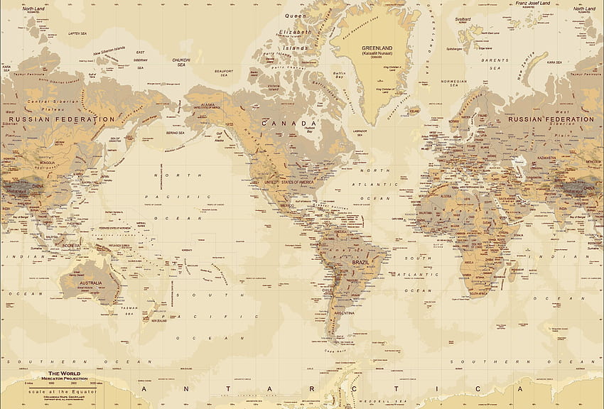 55 Eski Dünya Haritası HD duvar kağıdı