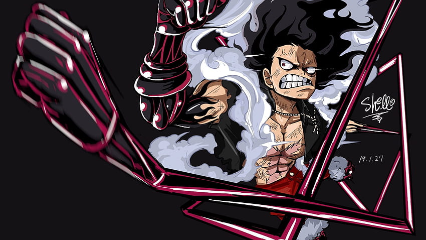 Monkey D. Luffy, One Piece, Fist, Angry HD wallpaper