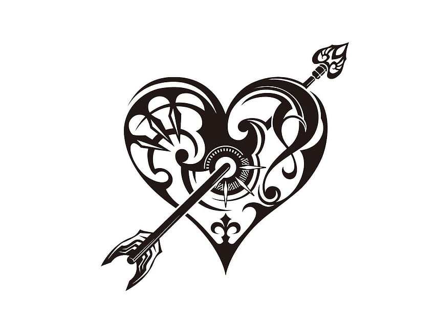 Tattoo Design Elegant Filigree Floral Heart: Vector có sẵn (miễn phí bản  quyền) 794146090 | Shutterstock