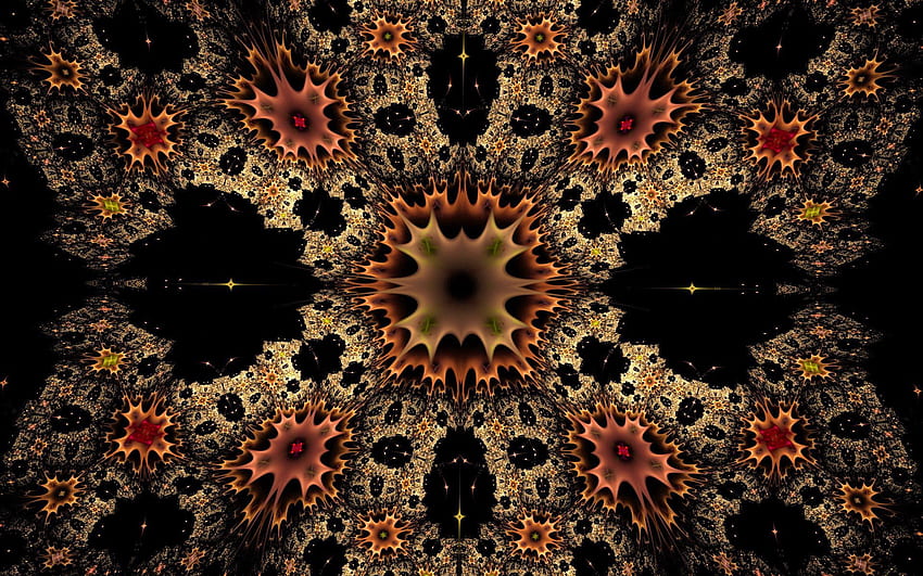 Abstrak, Bunga, Pola, Kilau, Cahaya, Kaleidoskop Wallpaper HD
