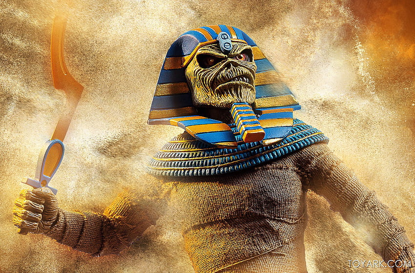 Iron Maiden Powerslave Pharaon Eddie Figurine 8 pouces Toyark Advanced Shoot The Toyark News Fond d'écran HD