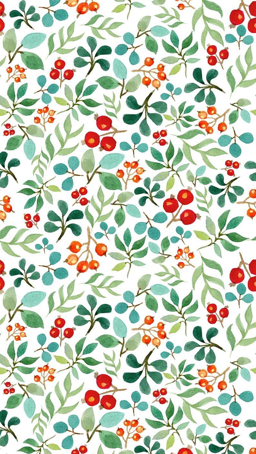 Berry pattern. Patterns. Berry, Patterns and, Olive Green Floral HD phone wallpaper
