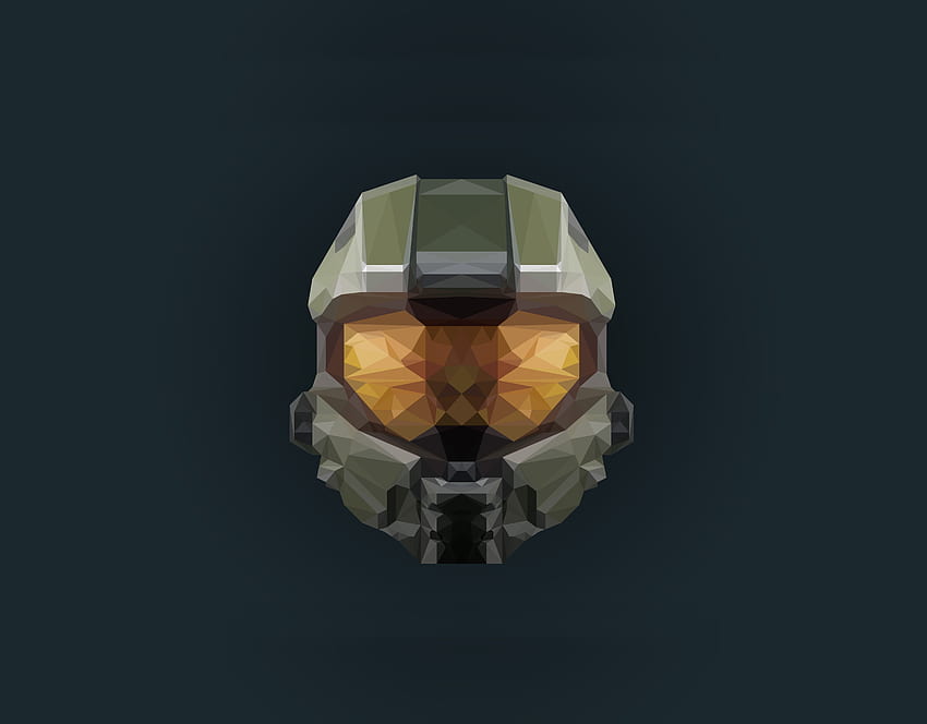 Шлем, Halo Infinite, произведение на изкуството, нисък поли HD тапет