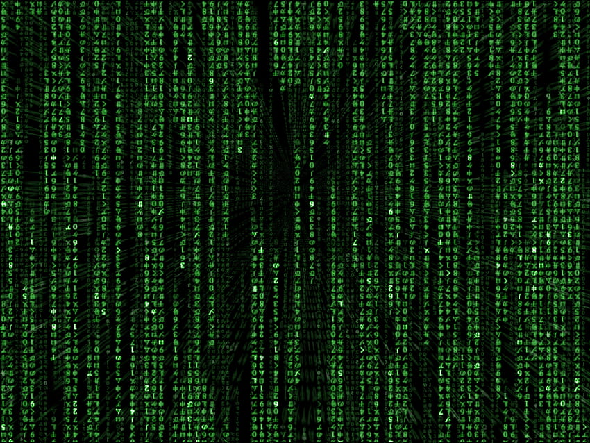 Matrycowy kod binarny, czerwony plik binarny Tapeta HD
