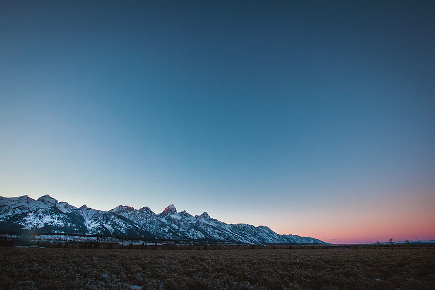 Grand Teton National Park, mountains, sunset, sky, nature HD wallpaper