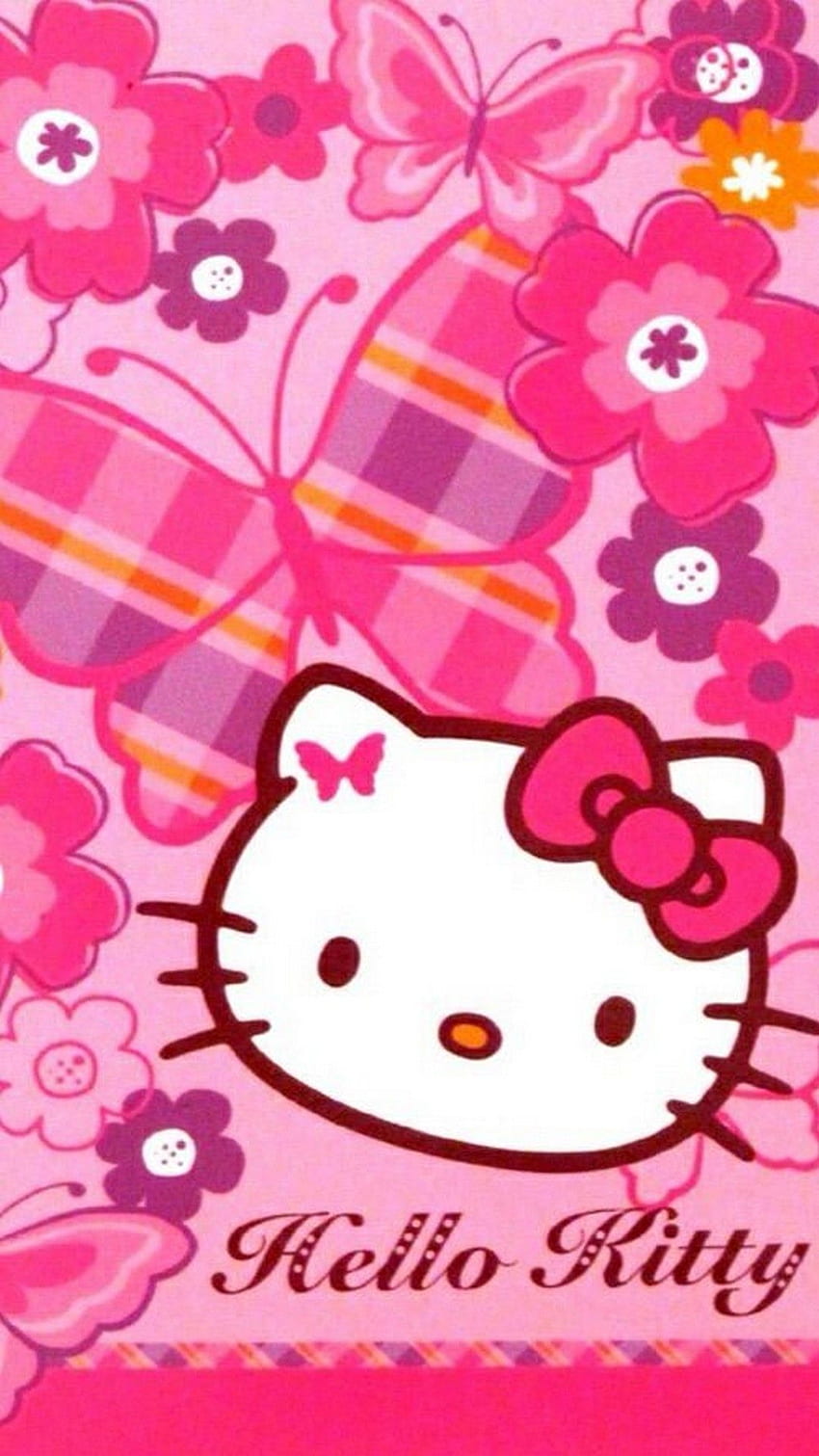 Hello Kitty iPhone - Android用、かわいいピンクのハローキティ HD電話の壁紙