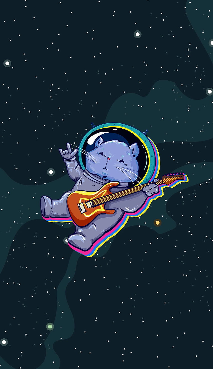 Cat Astronaut on Zen, Cartoon Astronaut Space HD phone wallpaper