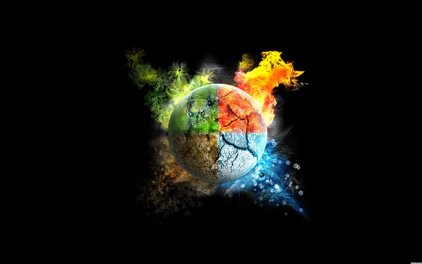 Very cool looking Art and graphy Earth air fire water [] for your , Mobile & Tablet. Explore Elemental Background. Elemental Background, Elemental , Elemental Hero, Earth On Fire HD wallpaper