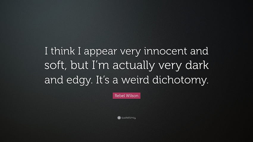 Rebel Wilson Quote: “I think I appear very innocent and soft, Edgy HD wallpaper