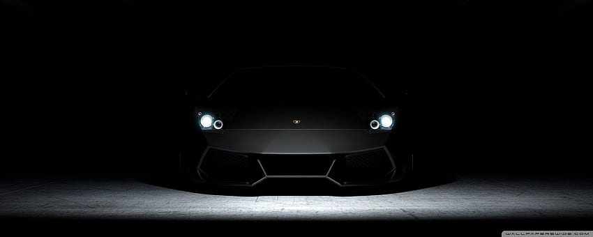 Lamborghini, Dark ❤ untuk Ultra TV, Matte Black Lamborghini Wallpaper HD
