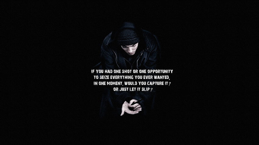 men, typography, music, hip hop, motivational, rap, brand, lyrics, Eminem, darkness, screenshot, album cover. Mocah HD wallpaper