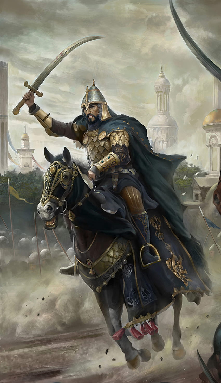 ArtStation - Saladin, HUNTBORN STUDIO. Persian warrior, Islamic artwork, Islamic art HD phone wallpaper