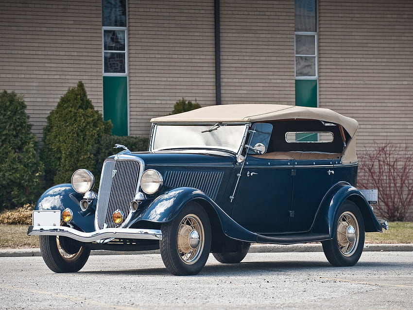 1934 Ford Phaeton, ford, klasik, araba, fayton, eski, cabrio, lüks, antika, 1934, nostaljik, 34, v8 HD duvar kağıdı