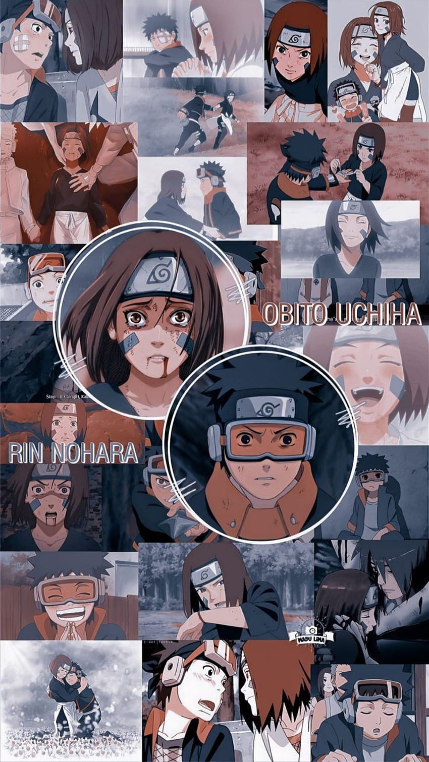 Obito y rin, Obito_y_rin, Anime, Naruto fondo de pantalla del teléfono