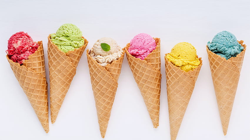 Some colorful ice cream, summer dessert U HD wallpaper