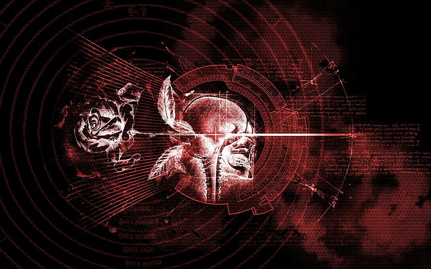 okultystyczna wiedźma satanistyczny szatan zła gotycka róża, Rose Skull Tapeta HD