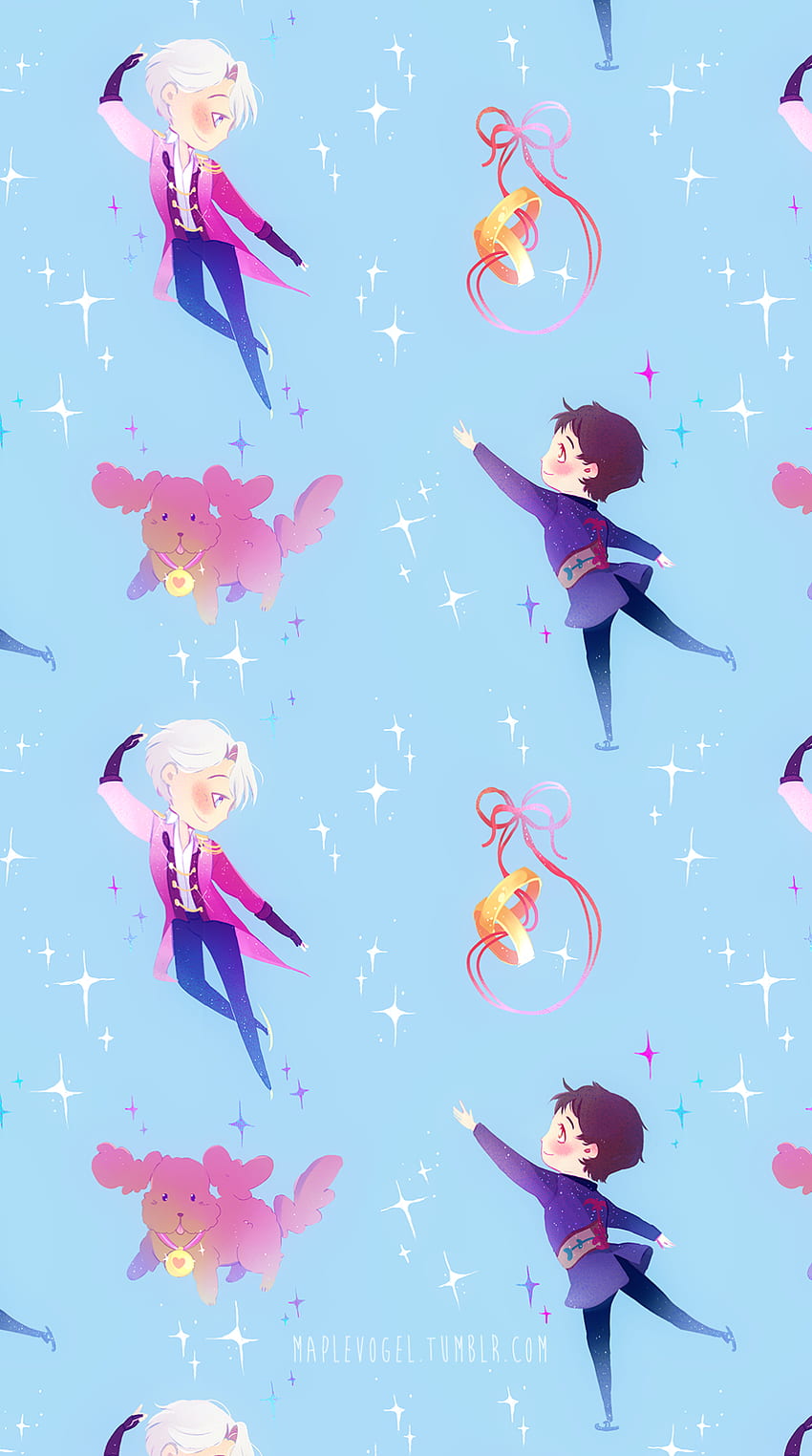 New version of my earlier Victuuri patterns after some people asked me for phone format.:D feel to use them on. Yuri on ice, Anime , Yuri HD phone wallpaper