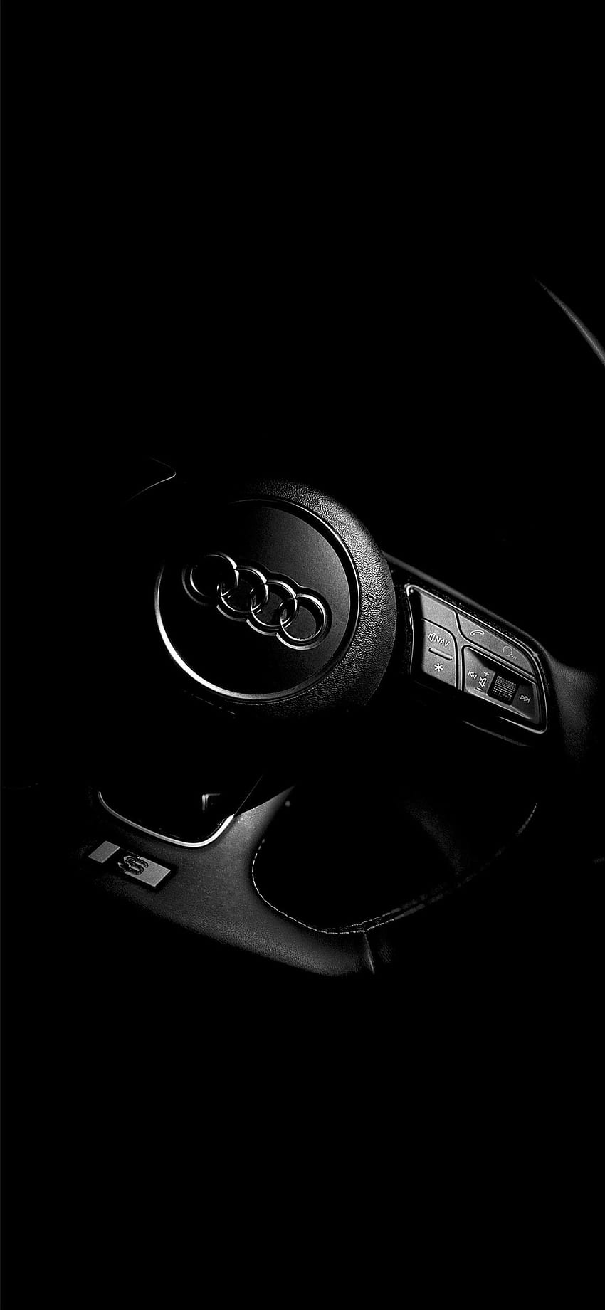 Лого на Audi отгоре Лого на Audi Достъп до iPhone, телефон с лого на Audi HD тапет за телефон