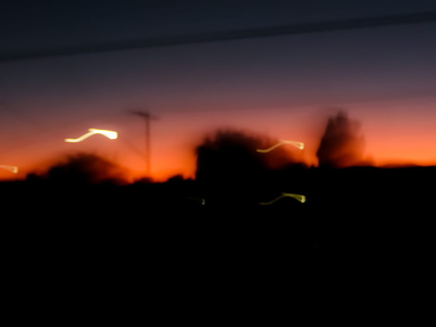 October sunsets. Blurry. Orange aesthetic, Grunge HD wallpaper