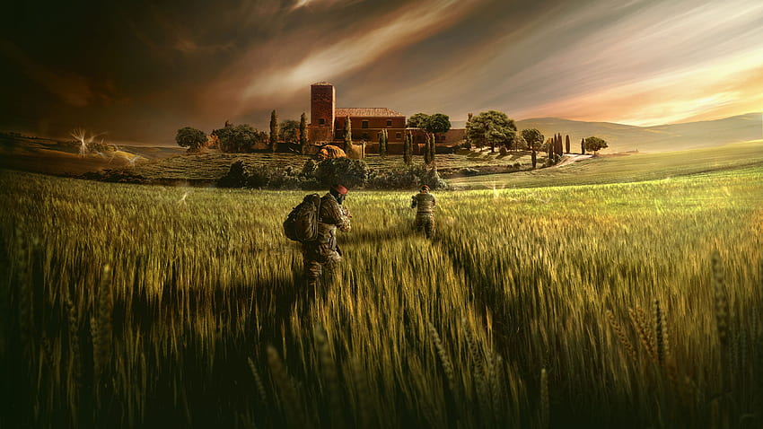 2018, wheat farm, tom clancy's HD wallpaper