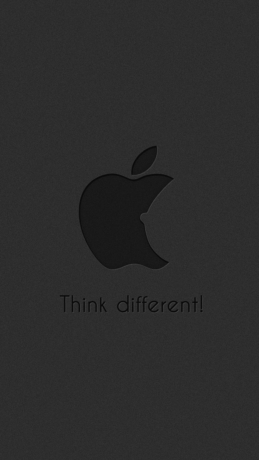 Matte black. iPhone . Black iphone, Apple logo , iPhone 6 plus, Black Think HD phone wallpaper
