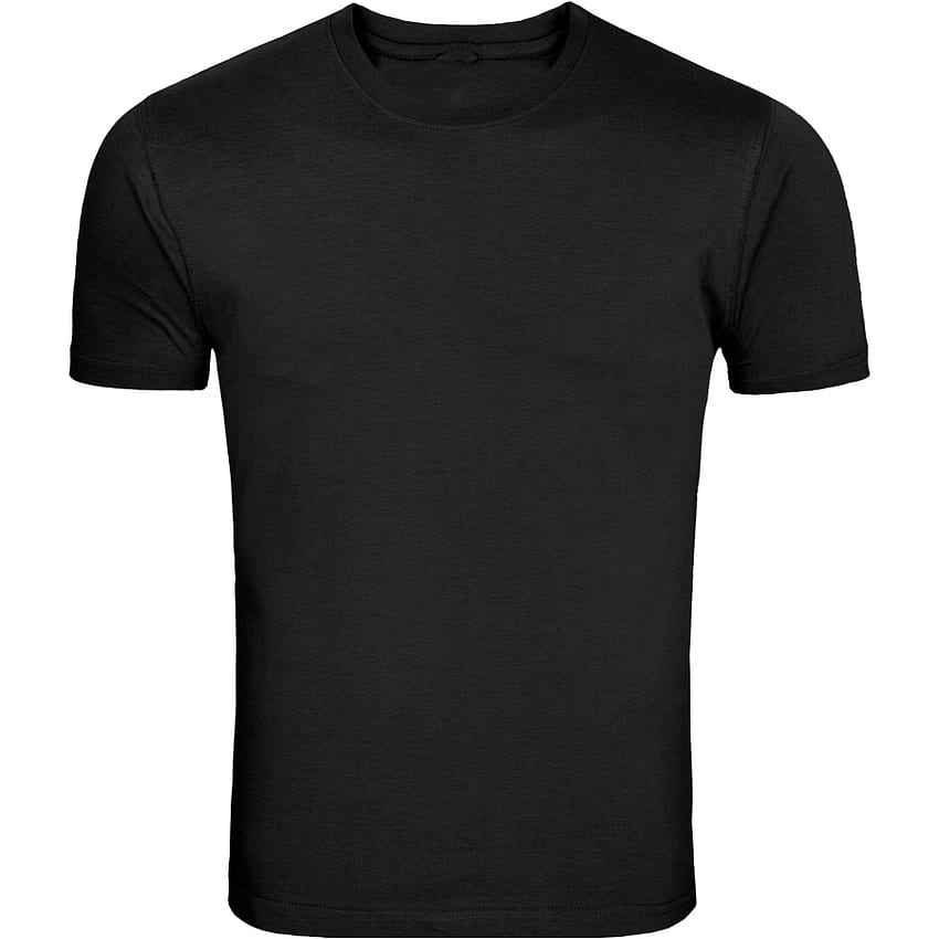 Einkaufen > schlichtes schwarzes Rundhals-T-Shirt HD-Handy-Hintergrundbild