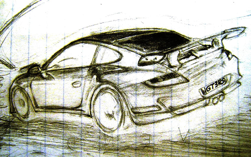 포르쉐 911 GT3 RS 스케치, 스케치, 포르쉐, 911 HD 월페이퍼