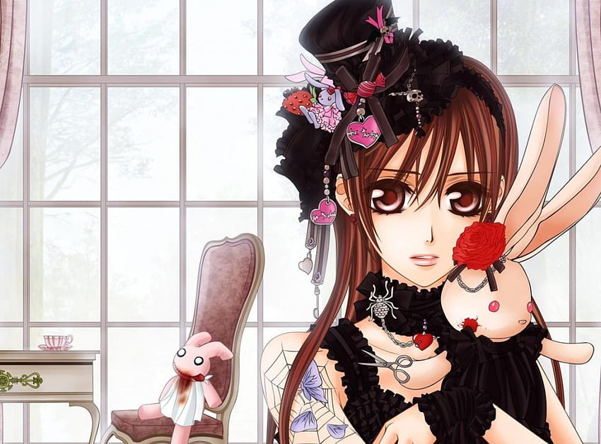 Vampirritter, Spielzeug, Rosen, Anime, Kaninchen, Mädchen, Manga HD-Hintergrundbild