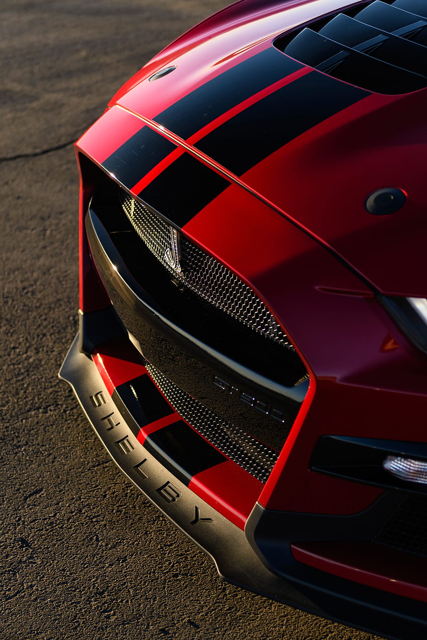 Im Detail über den 2020 Ford Mustang Shelby GT500, Ford GT 500 HD-Handy-Hintergrundbild