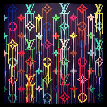 Louis Vuitton Paint Drip Graffiti Pop Art Canvas