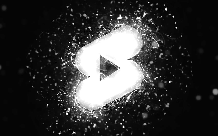 Youtube shorts white logo, , white neon lights, creative, black abstract  background, Youtube shorts logo, social network, Youtube shorts HD wallpaper  | Pxfuel