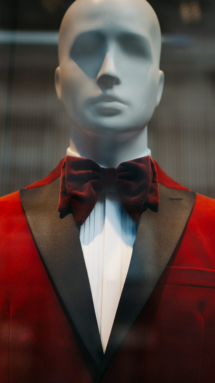 Mannequin, Suit, Men, Fashion, Style, Tie - Black Tie Event -, Black Suit Red Tie HD phone wallpaper