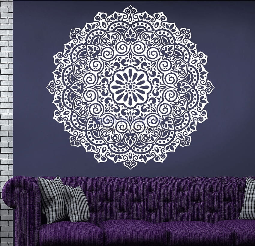 High Quality Hindu Mandala Yoga Indian Round Vinyl Stickers Wall Stickers Home Decor Living Room Household Products Datura MA 05. stickers home decor. wall stickerwall stickers home decor HD wallpaper