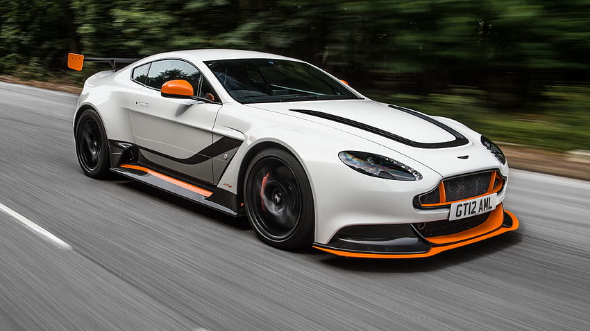 Aston Martin, automobili, movimento, traffico, vista laterale, vantaggio Sfondo HD